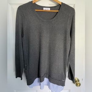 Size large Calvin Klein gray sweater